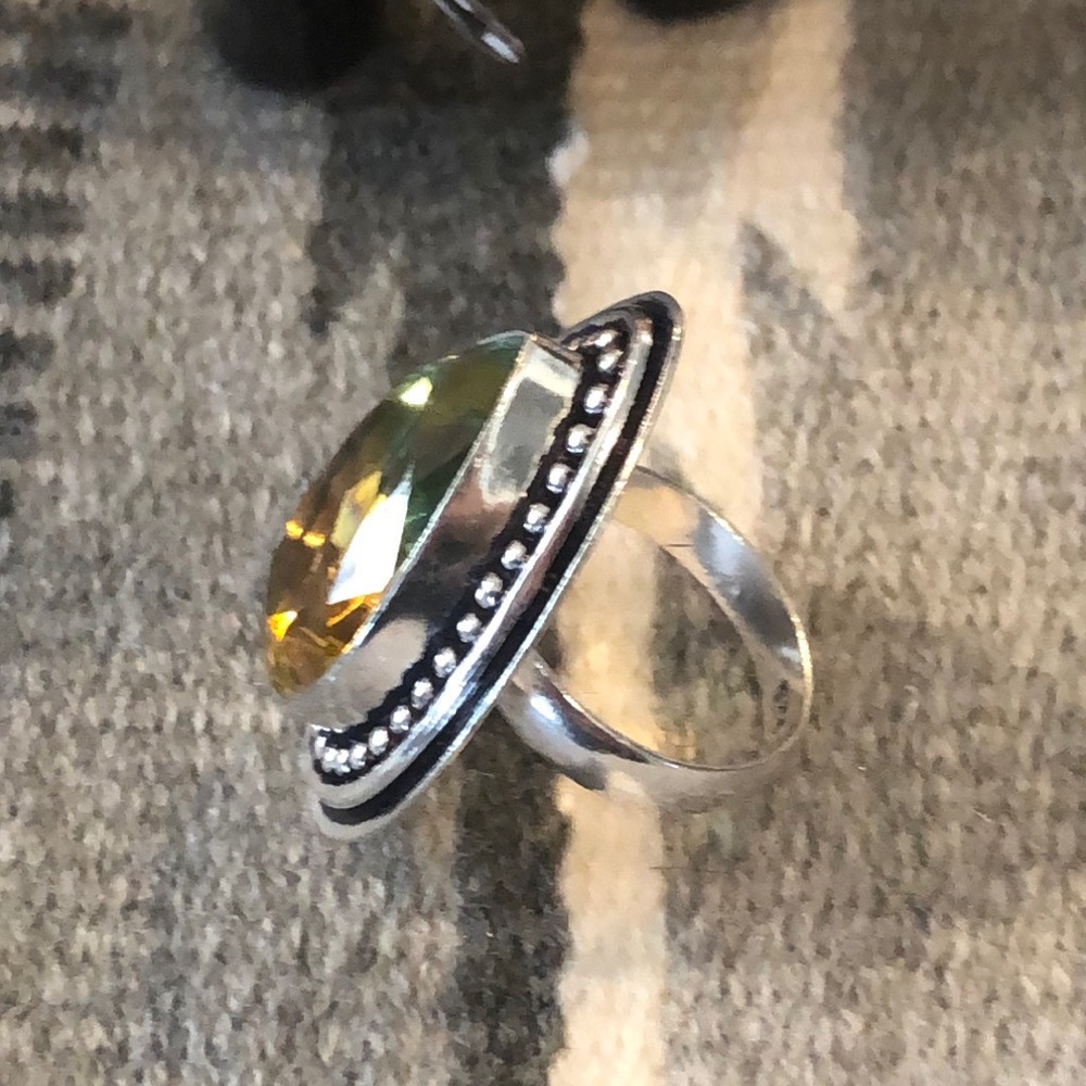 Multi Colored Stone Ring - image 3